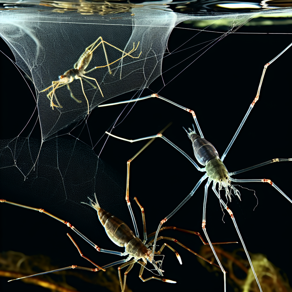 Swimming and spinning aquatic spiders use slick survival strategies