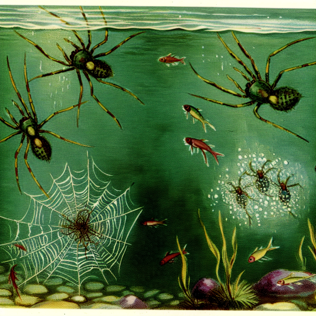 Swimming and spinning aquatic spiders use slick survival strategies